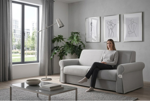 Wohnzimmer Design Sofas Polster Sofas Zwei Zweisitzer Textil Sofa 2 Sitzer Neu