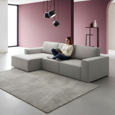 Italienische Eckcouch Sofa Couch Sofas Couchen Garnitur Möbel Stoff alfitalia