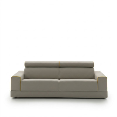 Design Grau Sofa 3 Sitzer Wohnzimmer Stoff Couch Sofa Polster Sofas alfitalia