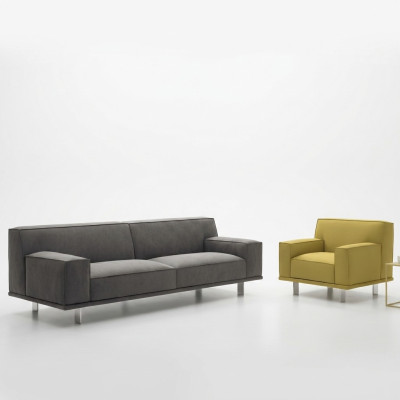 Sofagarnitur 3+1 Sitzer Textil Relax Set Design Sofas Polster Couchen alfitalia