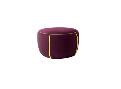Oval Design Polster Hocker Fußhocker Ottomane Sitz Textil Gepolstert Pufa