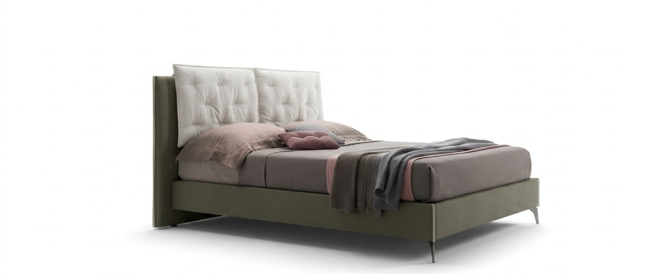Designer Bett Schlafzimmer Betten Textil Hotel Luxus Stoff Polster Sitz Italien
