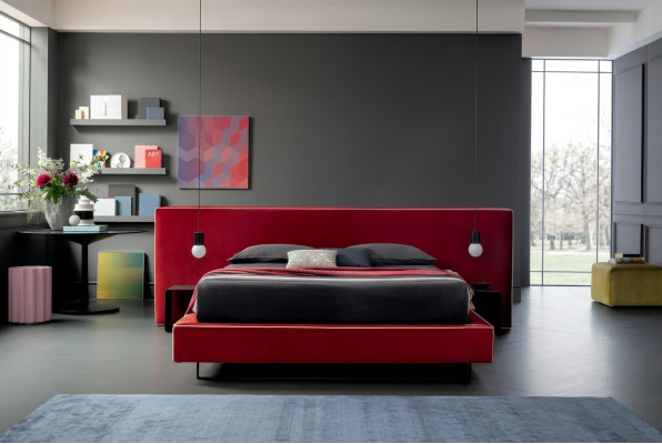 Design Luxus Doppel Hotel Betten Stoff Luxus Schlafzimmer Bett Italien Möbel Neu