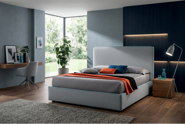 Luxus Betten Textil Hotel Polster Sitz Textil Italien Designer Bett Schlafzimmer