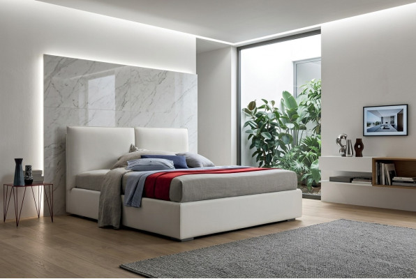 Polster Doppel Betten Holz Design Luxus Bett Schlafzimmer Italienisches Textil