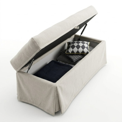 Modern Hocker Design Bänke Wohn Schlaf Bank Hocker Zimmer Polster Textil Stoff