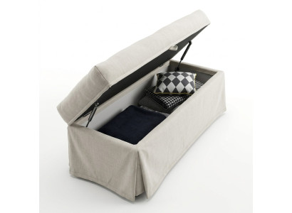Modern Hocker Design Bänke Wohn Schlaf Bank Hocker Zimmer Polster Textil Stoff