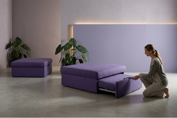 Hocker Design Polster Fußhocker Ottomane Sitz Textil Chaise Club Lounge Pufa