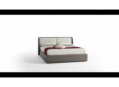 Bett Textil Polster Schlafzimmer 180x200 Design Doppelbett Lederbett Betten Neu