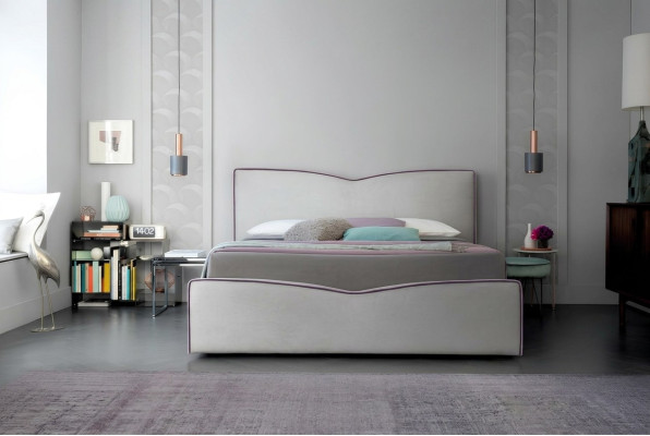 Doppelbett 200x200cm Designer Bett Doppel Betten Neu Modernes Hotel Leder Stoff