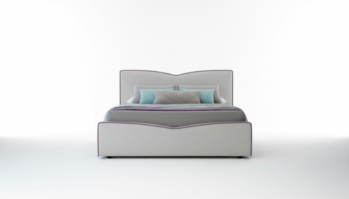 Doppelbett 200x200cm Designer Bett Doppel Betten Neu Modernes Hotel Leder Stoff