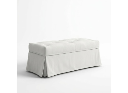Luxus Landhaus Stil Hocker Möbel Polsterhocker Design Sitz Sitzbank Fußhocker