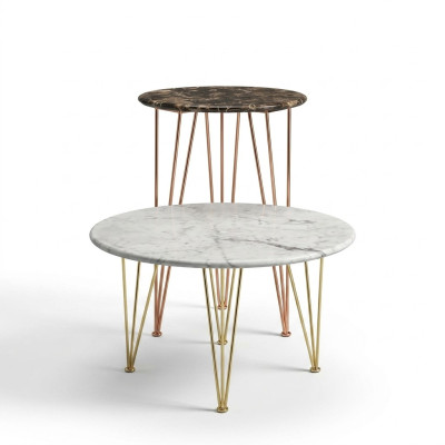 Luxus Beistelltisch Design Möbel Couchtisch Wohnzimmer Rund Edel Kunst Modern