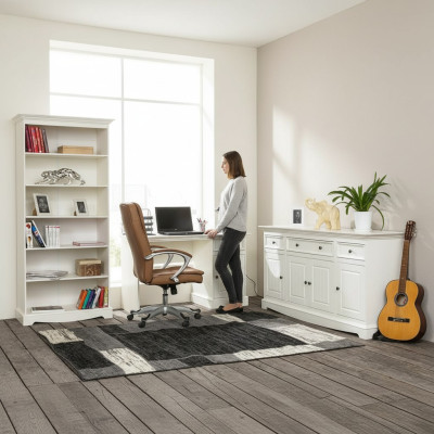 Büro Set Garnitur 3 tlg. Möbel Schreibtisch Tisch Kommode Schrank Regal Komplett
