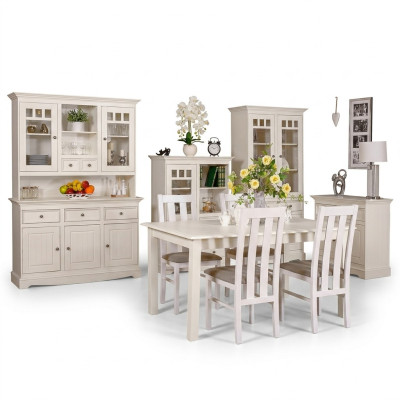 Esszimmer Design Möbel Landhaus Stuhlgruppe Tisch+4xStühle 5tlg. Set Garnitur