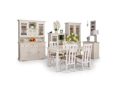 Esszimmer Design Möbel Landhaus Stuhlgruppe Tisch+4xStühle 5tlg. Set Garnitur