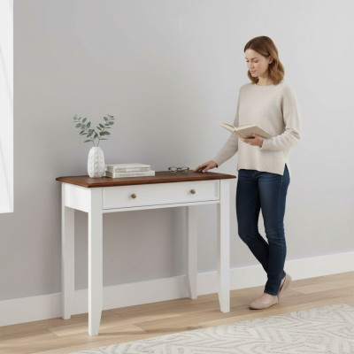 Konsolentisch Tisch Echtes Holz Massive Möbel Make Up Schreibtisch Schminktisch