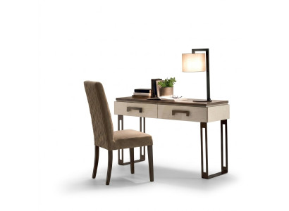 Designer Schreibtisch Stuhl Büro Set italienische Möbel Sekretär Lehnstuhl 2tlg.