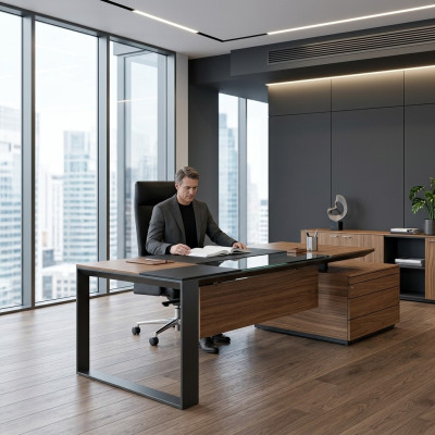 Schreibtisch Computertisch Italienische Büro Möbel Einrichtung Frezza Tisch Neu