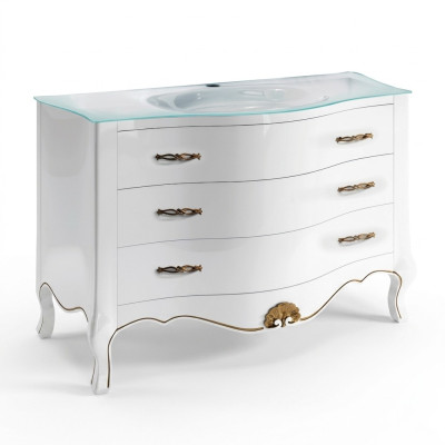Waschtisch Klassischer Schrank Waschbecken Unterschrank Italienisches Badezimmer