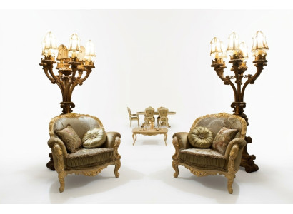 Sessel Design Couch 2tlg. Relax Stoff Lounge Luxus Fernseh Club Polster Sitzer