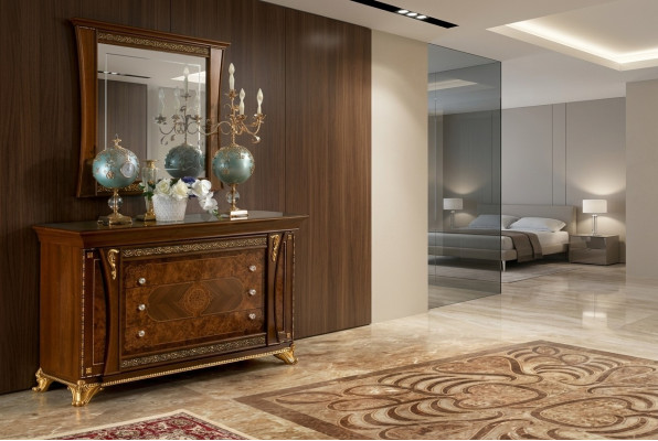 Schrank Schränke Massiv Kommoden Wohnzimmer Kommode Schubladen Holz Sideboard