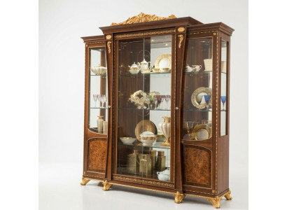 Vitrine Esszimmer Anrichte Holz Schränke Möbel Wohnzimmer Anrichte Glas Schrank