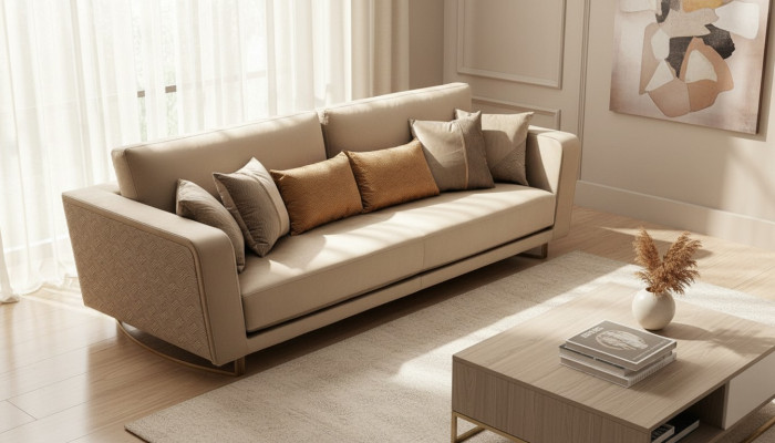 Designer-Dreisitzer-Polstersofa mit modernem Design für das Wohnzimmer