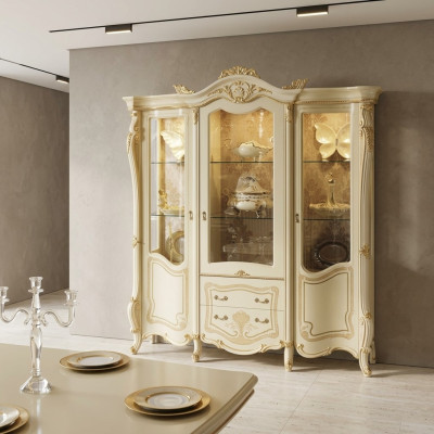 Vitrine Anrichte Buffet Schrank Italienische Möbel Einrichtung Regale Vitrinen