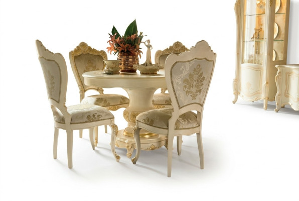 Esstisch Garnitur Esszimmer Möbel Einrichtung Gruppe Tisch + 4 Stuhl Set 5tlg.