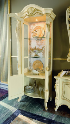 Kommoden Schränke Glas Design Schrank Barock Rokoko Vitrine Kommoden Vitrinen