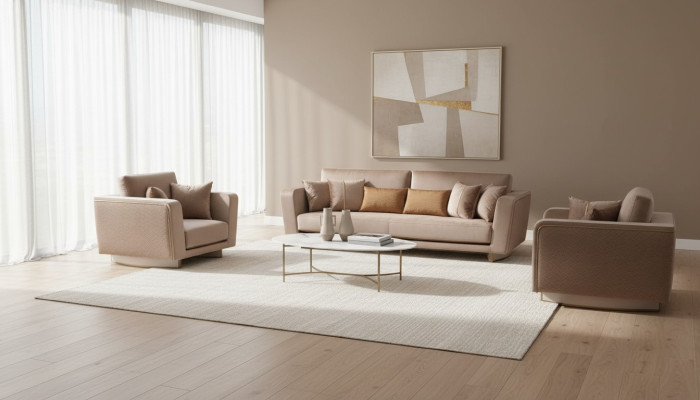 Sofagarnitur 3+1+1 Sitzer Set Design Sofa Polster Couchen Couch Klassisch 3 tlg.