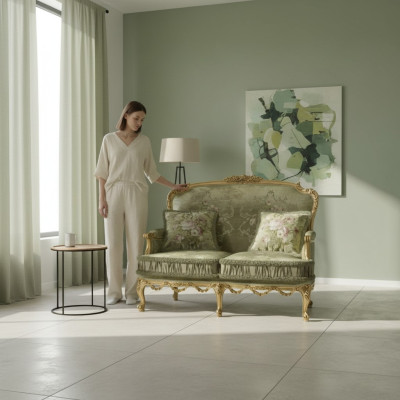 Sofa 2-er Klassische Couchen Luxus Möbel Sofas Polster Couch Neu Zweisitzer