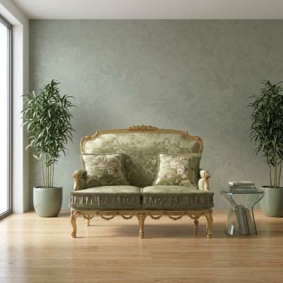 Sofa 2-er Klassische Couchen Luxus Möbel Sofas Polster Couch Neu Zweisitzer