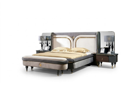 Design Luxus Hocker Polster Modern Textil Relax Beistell Sofa Italienischer Stil