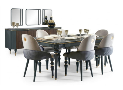 Esszimmer Set Ess Gruppe Holz Tisch Tische Komplett 7tlg Set Esstisch 6x Stühle