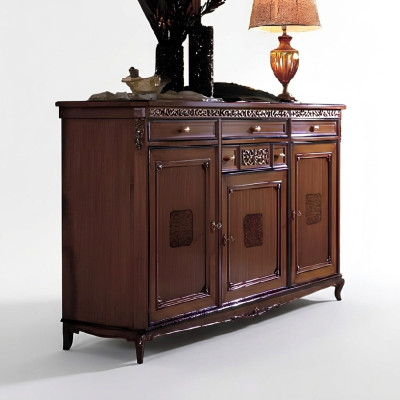 Kommode Wohnzimmer Kommode Schubladen Holz Sideboard Schrank Schränke Massiv