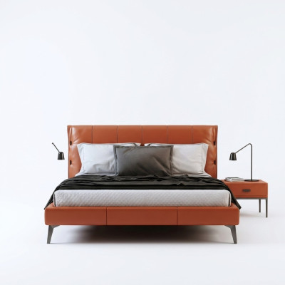 Doppelbett Bett Ehebett Design Luxus Luxur Polsterbett Designbett Textil
