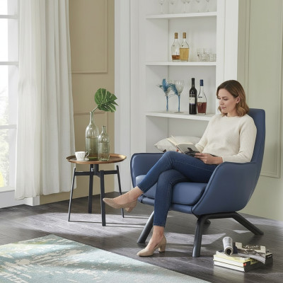 Design Couch Sofa Sitzer Stoff Lounge Club Polster Luxus Ohren Sitz Relax Sessel
