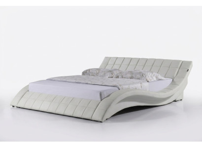 Designer Polsterbett Weiß Bett Betten Lederbett Doppelbett Ehebett Designerbett