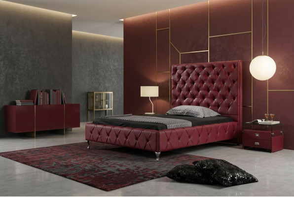 Designer Bett Chesterfield Leder Hotel Betten Luxus Doppel Schlaf Zimmer