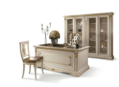 Schreibtisch Büro Tisch Edle Massivholz Tische Barock Rokoko Antik Stil 186x91cm Neu