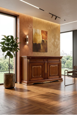 Sideboard Luxus Design Kommode Anrichte Lowboard Schrank Massivholz Italienische Möbel