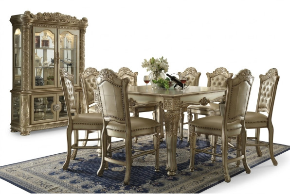 Edle Vitrine Antik Stil Barock Rokoko Schrank Deko Schaufenster Wohnzimmer
