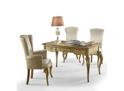 Schreibtisch Büro Tisch Klassischer Designer Office Tische Rokoko Barock Neu