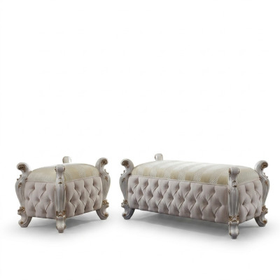 Fußhocker Club Lounge Hocker Leder Textil Ottoman Designer Pufa Ottomane