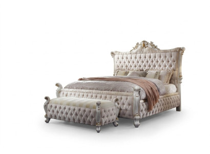 Chesterfield Bett Gepolsterte Betten Schlafzimmer Dekorative Ehebett Betten