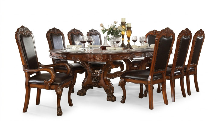 Möbel Tisch 6x Stuhl Sets Esszimmer Garnitur Holz Komplett Barock Rokoko