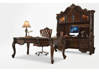 Edles Luxus Büro Zimmer Set Schreibtisch + Sessel + Computertisch