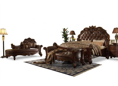 Doppelbett Bett Ehebett Luxus Betten Barock Rokoko Antik Stil Chesterfield
